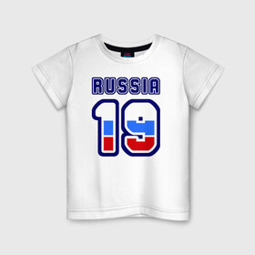 Детская футболка хлопок с принтом Russia - 19 (Республика Хакаси в Кировске, 100% хлопок | круглый вырез горловины, полуприлегающий силуэт, длина до линии бедер | 
