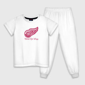 Детская пижама хлопок с принтом Detroit Red Wings в Кировске, 100% хлопок |  брюки и футболка прямого кроя, без карманов, на брюках мягкая резинка на поясе и по низу штанин
 | Тематика изображения на принте: detroit red wings | nhl | хоккей