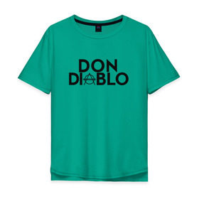 Мужская футболка хлопок Oversize с принтом Don Diablo в Кировске, 100% хлопок | свободный крой, круглый ворот, “спинка” длиннее передней части | dj | don diablo | house | хаус
