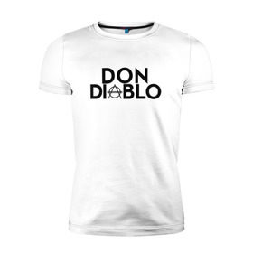 Мужская футболка премиум с принтом Don Diablo в Кировске, 92% хлопок, 8% лайкра | приталенный силуэт, круглый вырез ворота, длина до линии бедра, короткий рукав | dj | don diablo | house | хаус