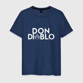 Мужская футболка хлопок с принтом Don Diablo в Кировске, 100% хлопок | прямой крой, круглый вырез горловины, длина до линии бедер, слегка спущенное плечо. | dj | don diablo | house | хаус