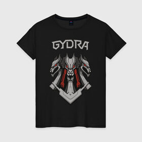 Женская футболка хлопок с принтом Gydra в Кировске, 100% хлопок | прямой крой, круглый вырез горловины, длина до линии бедер, слегка спущенное плечо | bes | neurofunk | neuropunk | tamrecords
