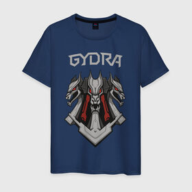 Мужская футболка хлопок с принтом Gydra в Кировске, 100% хлопок | прямой крой, круглый вырез горловины, длина до линии бедер, слегка спущенное плечо. | bes | neurofunk | neuropunk | tamrecords