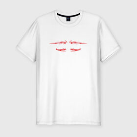 Мужская футболка премиум с принтом Neuropunk RED в Кировске, 92% хлопок, 8% лайкра | приталенный силуэт, круглый вырез ворота, длина до линии бедра, короткий рукав | dnb | neurofunk | neuropunk | neuropunk   это подкаст и серия вечеринок от лейбла tamrecords.tamrecords | нейропанк
