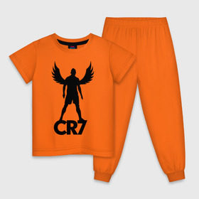 Детская пижама хлопок с принтом Ronaldo в Кировске, 100% хлопок |  брюки и футболка прямого кроя, без карманов, на брюках мягкая резинка на поясе и по низу штанин
 | крылья