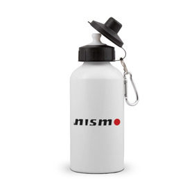 Бутылка спортивная с принтом Nissan nismo в Кировске, металл | емкость — 500 мл, в комплекте две пластиковые крышки и карабин для крепления | nismo | nissan | авто | лого | низмо | нисан