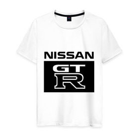 Мужская футболка хлопок с принтом Nissan gtr в Кировске, 100% хлопок | прямой крой, круглый вырез горловины, длина до линии бедер, слегка спущенное плечо. | Тематика изображения на принте: gtr | nissan | авто | гтр | нисан