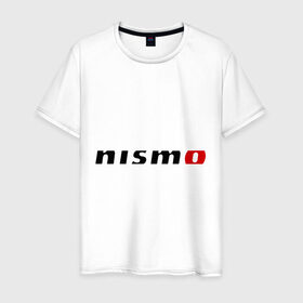 Мужская футболка хлопок с принтом Nismo в Кировске, 100% хлопок | прямой крой, круглый вырез горловины, длина до линии бедер, слегка спущенное плечо. | nismo | nissan | авто | лого | низмо | нисан
