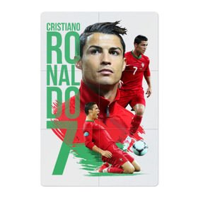 Магнитный плакат 2Х3 с принтом Ronaldo в Кировске, Полимерный материал с магнитным слоем | 6 деталей размером 9*9 см | Тематика изображения на принте: роналдо