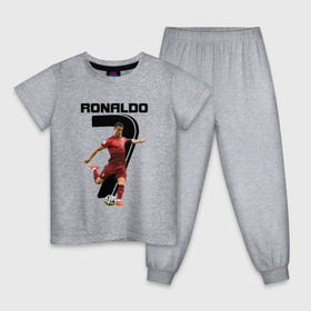 Детская пижама хлопок с принтом Ronaldo в Кировске, 100% хлопок |  брюки и футболка прямого кроя, без карманов, на брюках мягкая резинка на поясе и по низу штанин
 | роналдо