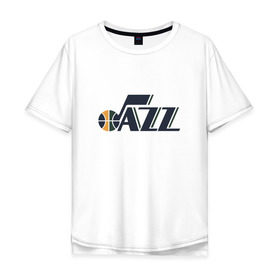Мужская футболка хлопок Oversize с принтом NBA Utah Jazz в Кировске, 100% хлопок | свободный крой, круглый ворот, “спинка” длиннее передней части | Тематика изображения на принте: jazz | nba | utah | баскетбол | джазз | нба | юта