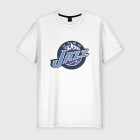 Мужская футболка премиум с принтом NBA Utah Jazz в Кировске, 92% хлопок, 8% лайкра | приталенный силуэт, круглый вырез ворота, длина до линии бедра, короткий рукав | jazz | nba | nba utah jazz basketballбаскетбол | utah | нба | спорт
