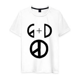 Мужская футболка хлопок с принтом G Dragon в Кировске, 100% хлопок | прямой крой, круглый вырез горловины, длина до линии бедер, слегка спущенное плечо. | big bang | g dragon | k pop | биг бенг | кей поп | корея