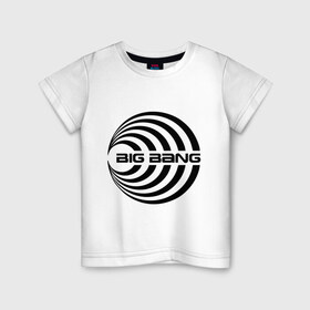 Детская футболка хлопок с принтом Big bang в Кировске, 100% хлопок | круглый вырез горловины, полуприлегающий силуэт, длина до линии бедер | big bang | g dragon | k pop | биг бенг | кей поп | корея