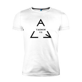 Мужская футболка премиум с принтом Taemin в Кировске, 92% хлопок, 8% лайкра | приталенный силуэт, круглый вырез ворота, длина до линии бедра, короткий рукав | k pop | shinee | кей поп | корея | шайни