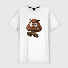 Мужская футболка премиум с принтом GOOMBA Gaming в Кировске, 92% хлопок, 8% лайкра | приталенный силуэт, круглый вырез ворота, длина до линии бедра, короткий рукав | dota | dota 2 | goomba gaming | logo | дота | лого