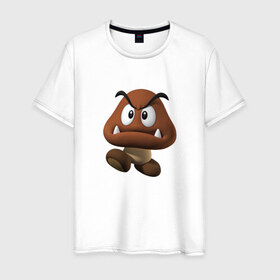 Мужская футболка хлопок с принтом GOOMBA Gaming в Кировске, 100% хлопок | прямой крой, круглый вырез горловины, длина до линии бедер, слегка спущенное плечо. | Тематика изображения на принте: dota | dota 2 | goomba gaming | logo | дота | лого