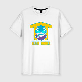 Мужская футболка премиум с принтом Team Tinker в Кировске, 92% хлопок, 8% лайкра | приталенный силуэт, круглый вырез ворота, длина до линии бедра, короткий рукав | Тематика изображения на принте: dota | dota 2 | logo | team tinker | дота | лого