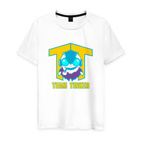 Мужская футболка хлопок с принтом Team Tinker в Кировске, 100% хлопок | прямой крой, круглый вырез горловины, длина до линии бедер, слегка спущенное плечо. | dota | dota 2 | logo | team tinker | дота | лого