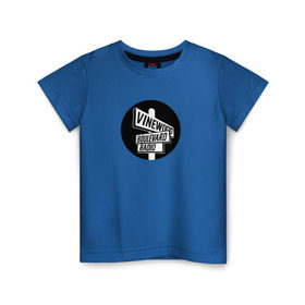 Детская футболка хлопок с принтом Vinewood Boulevard Radio в Кировске, 100% хлопок | круглый вырез горловины, полуприлегающий силуэт, длина до линии бедер | gtav | radio | vbr | радио в grand theft auto: 5grandtheftauto
