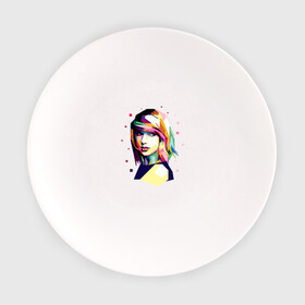 Тарелка с принтом Taylor Swift в Кировске, фарфор | диаметр - 210 мм
диаметр для нанесения принта - 120 мм | Тематика изображения на принте: taylor swift | музыка | тэйлор свифт