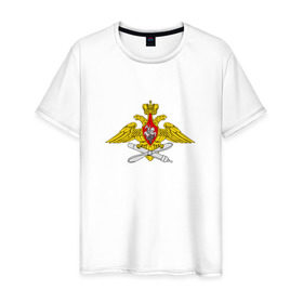 Мужская футболка хлопок с принтом Военно-воздушные силы в Кировске, 100% хлопок | прямой крой, круглый вырез горловины, длина до линии бедер, слегка спущенное плечо. | 