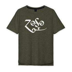 Мужская футболка хлопок Oversize с принтом Led Zeppelin в Кировске, 100% хлопок | свободный крой, круглый ворот, “спинка” длиннее передней части | led zeppelin music лэд зепплин