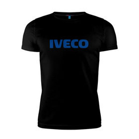 Мужская футболка премиум с принтом Iveco в Кировске, 92% хлопок, 8% лайкра | приталенный силуэт, круглый вырез ворота, длина до линии бедра, короткий рукав | ивеко