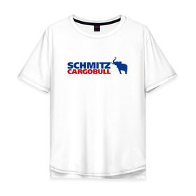 Мужская футболка хлопок Oversize с принтом Schmitz в Кировске, 100% хлопок | свободный крой, круглый ворот, “спинка” длиннее передней части | 