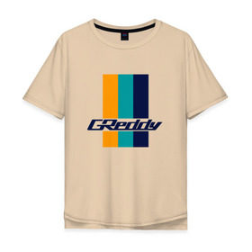 Мужская футболка хлопок Oversize с принтом Greddy в Кировске, 100% хлопок | свободный крой, круглый ворот, “спинка” длиннее передней части | greddy | jdm | jdm style