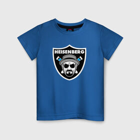 Детская футболка хлопок с принтом Heisenberg Raiders в Кировске, 100% хлопок | круглый вырез горловины, полуприлегающий силуэт, длина до линии бедер | breaking bad | во все тяжкие | гайзенберг | сериал