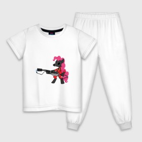 Детская пижама хлопок с принтом Поня жжёт! в Кировске, 100% хлопок |  брюки и футболка прямого кроя, без карманов, на брюках мягкая резинка на поясе и по низу штанин
 | 