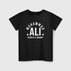 Детская футболка хлопок с принтом ALI ZairE в Кировске, 100% хлопок | круглый вырез горловины, полуприлегающий силуэт, длина до линии бедер | ali | boxing | muhammad ali | али | бокс | мухамед али | спорт