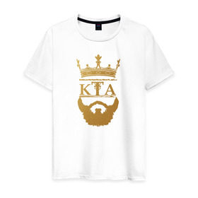 Мужская футболка хлопок с принтом КТА в Кировске, 100% хлопок | прямой крой, круглый вырез горловины, длина до линии бедер, слегка спущенное плечо. | kta | кта