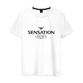 Мужская футболка хлопок с принтом Sensation The Legacy в Кировске, 100% хлопок | прямой крой, круглый вырез горловины, длина до линии бедер, слегка спущенное плечо. | amsterdam | sensation | the legacy | сэнсэйшн