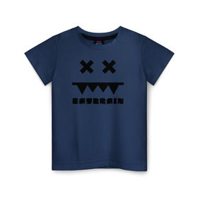 Детская футболка хлопок с принтом Eatbrain Logo в Кировске, 100% хлопок | круглый вырез горловины, полуприлегающий силуэт, длина до линии бедер | eatbrain | music | для любителей жирного neurofunk звучания.drum