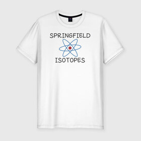 Мужская футболка премиум с принтом Springfield isotopes в Кировске, 92% хлопок, 8% лайкра | приталенный силуэт, круглый вырез ворота, длина до линии бедра, короткий рукав | 