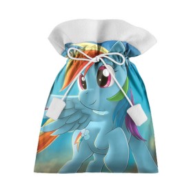 Подарочный 3D мешок с принтом My littlle pony в Кировске, 100% полиэстер | Размер: 29*39 см | littlle | littlle pony | pony | пони