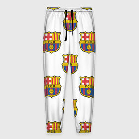 Мужские брюки 3D с принтом Барселона в Кировске, 100% полиэстер | манжеты по низу, эластичный пояс регулируется шнурком, по бокам два кармана без застежек, внутренняя часть кармана из мелкой сетки | barcelona | барса | барселона | спорт | фк | футбол