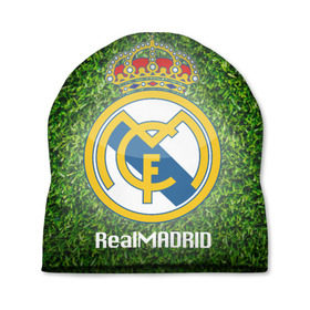 Шапка 3D с принтом Real Madrid в Кировске, 100% полиэстер | универсальный размер, печать по всей поверхности изделия | real madrid | реал мадрид | спорт | фк | футбол