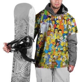 Накидка на куртку 3D с принтом Симпсоны в Кировске, 100% полиэстер |  | гомер