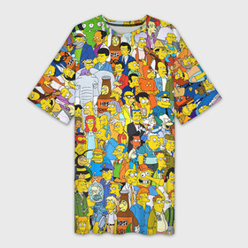 Платье-футболка 3D с принтом Симпсоны в Кировске,  |  | гомер