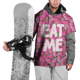 Накидка на куртку 3D с принтом Eat me в Кировске, 100% полиэстер |  | гомер