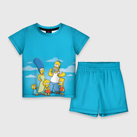 Детский костюм с шортами 3D с принтом Симпсоны в Кировске,  |  | гомер
