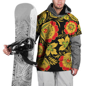 Накидка на куртку 3D с принтом Хохлома в Кировске, 100% полиэстер |  | Тематика изображения на принте: роспись | узор | хохлома