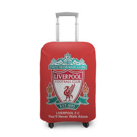 Чехол для чемодана 3D с принтом Liverpool в Кировске, 86% полиэфир, 14% спандекс | двустороннее нанесение принта, прорези для ручек и колес | ливерпуль