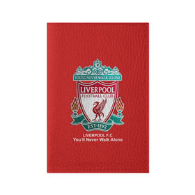 Обложка для паспорта матовая кожа с принтом Liverpool в Кировске, натуральная матовая кожа | размер 19,3 х 13,7 см; прозрачные пластиковые крепления | ливерпуль