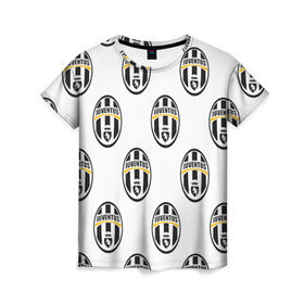 Женская футболка 3D с принтом Juventus в Кировске, 100% полиэфир ( синтетическое хлопкоподобное полотно) | прямой крой, круглый вырез горловины, длина до линии бедер | juventus | спорт | фк | футбол | ювентус