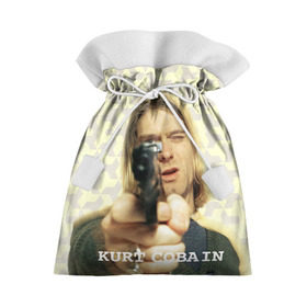 Подарочный 3D мешок с принтом Nirvana в Кировске, 100% полиэстер | Размер: 29*39 см | Тематика изображения на принте: cobain | curt | nirvana | rock | кобейн | курт | рок