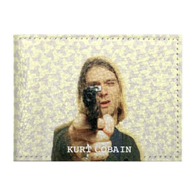 Обложка для студенческого билета с принтом Nirvana в Кировске, натуральная кожа | Размер: 11*8 см; Печать на всей внешней стороне | cobain | curt | nirvana | rock | кобейн | курт | рок